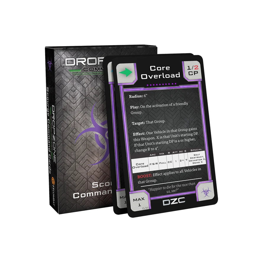DZC Scourge Command Cards 2026