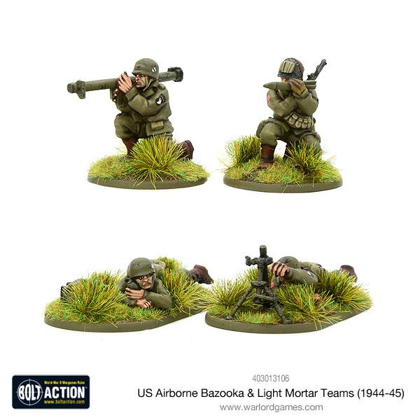 US Airborne Bazooka and Light Mortar Teams