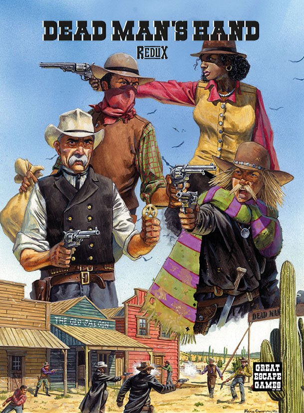 Dead Mans Hand REDUX Rulebook – Card deck and markers