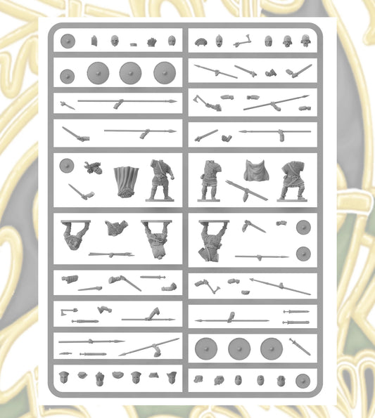 Victrix Early Armoured Saxons Sprue