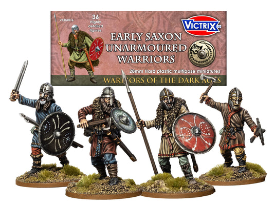 Victrix Early Unarmoured Saxons - 36 Figure Set