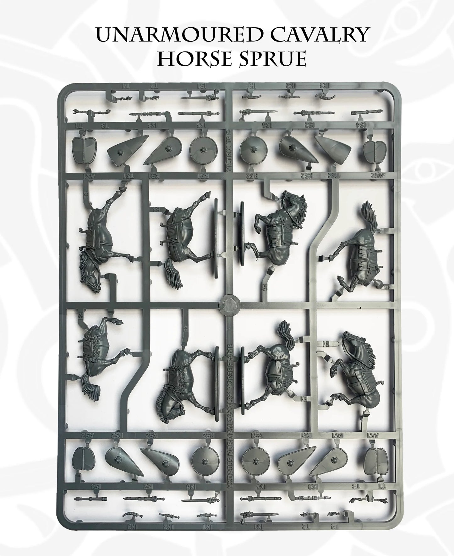 Victrix Norman Unarmoured Cavalry - Horses Sprue