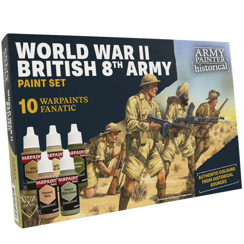 World War II British 8th Army Paint Set